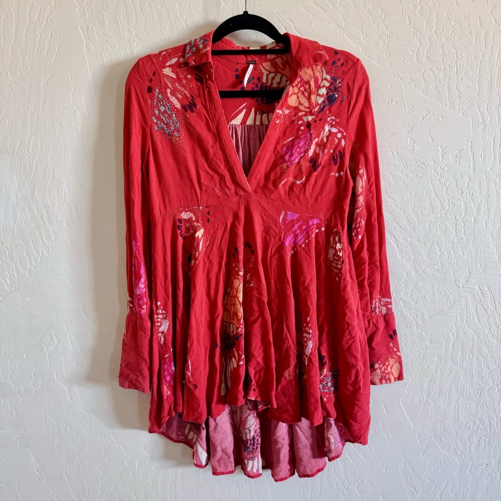 Free people Field of butterflies tunic Top, Mini Dress
